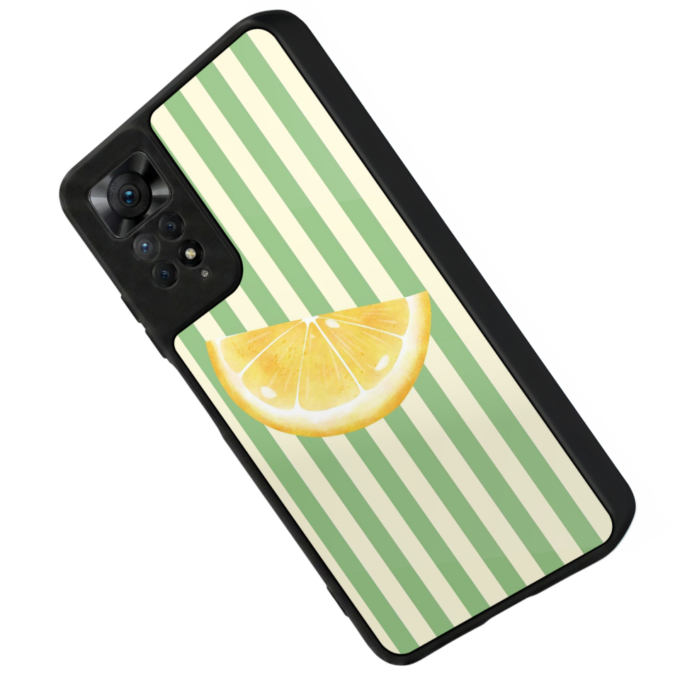 Xiaomi Redmi Note 12 Pro Uyumlu Limon Tasarımlı Glossy Premium Kılıf