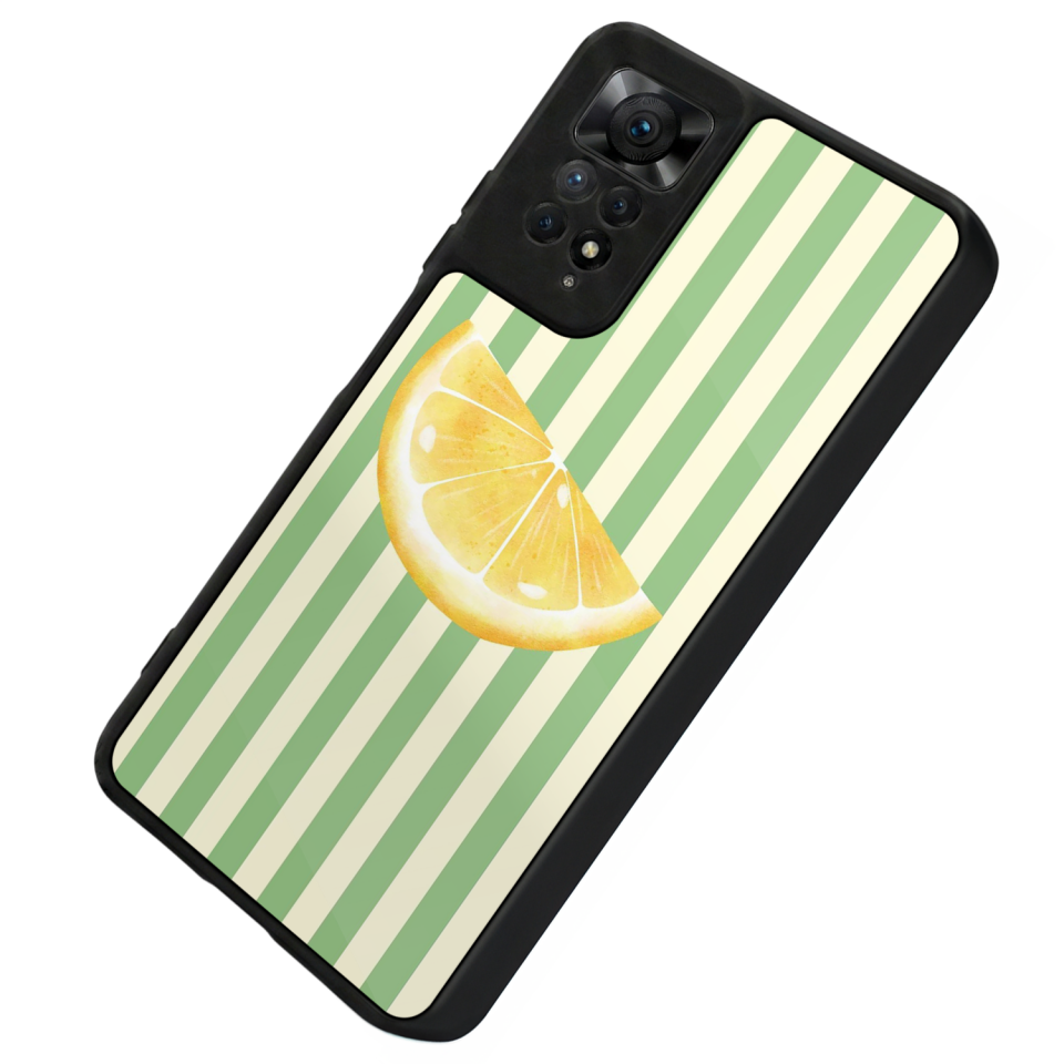 Xiaomi Redmi Note 12 Pro Uyumlu Limon Tasarımlı Glossy Premium Kılıf