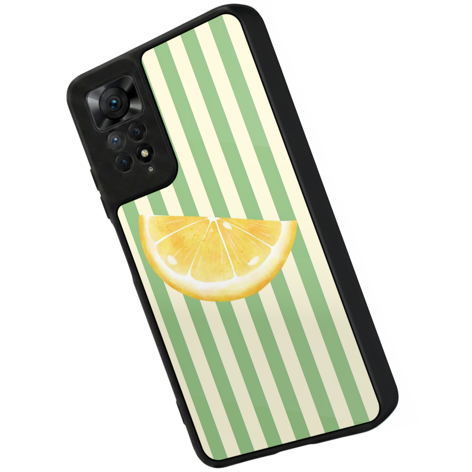 Xiaomi Redmi Note 12 Pro Uyumlu Limon Tasarımlı Glossy Premium Kılıf