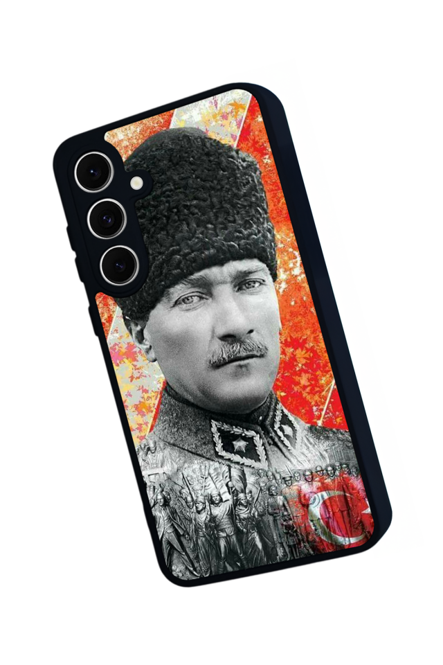 Samsung Galaxy S24 FE Uyumlu Mustafa Kemal Ataturk Tasarımlı Glossy Premium Kılıf
