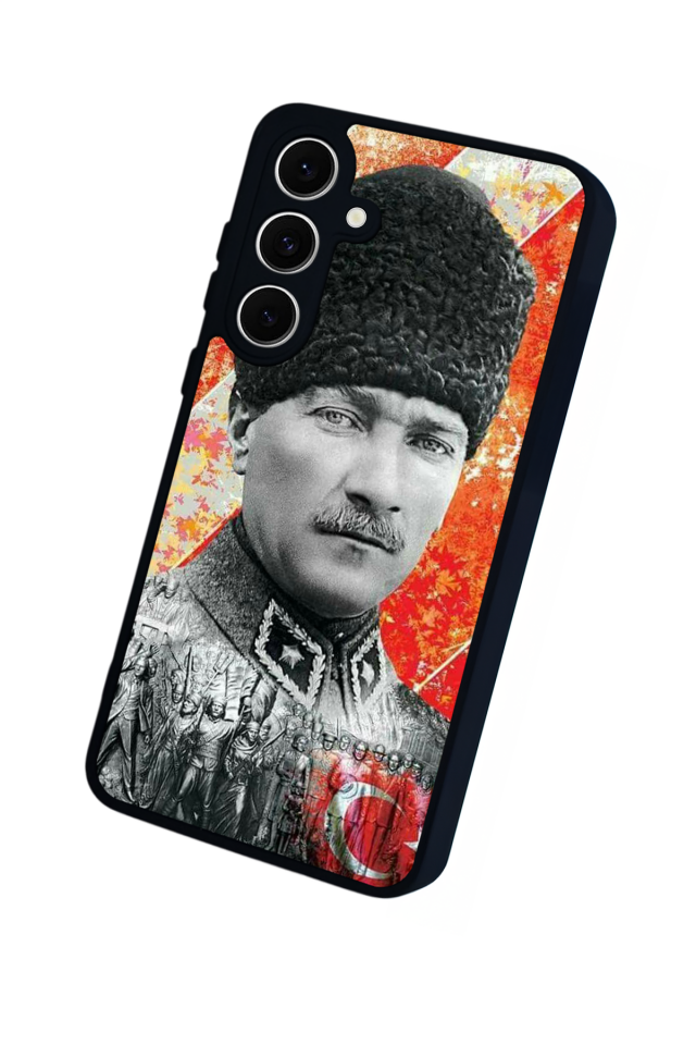 Samsung Galaxy S24 FE Uyumlu Mustafa Kemal Ataturk Tasarımlı Glossy Premium Kılıf