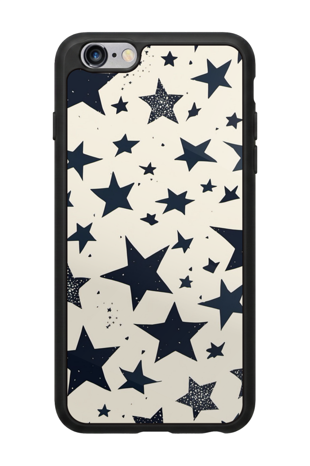 iPhone 6 Plus Uyumlu Retro Yildizlar Tasarımlı Glossy Premium Kılıf