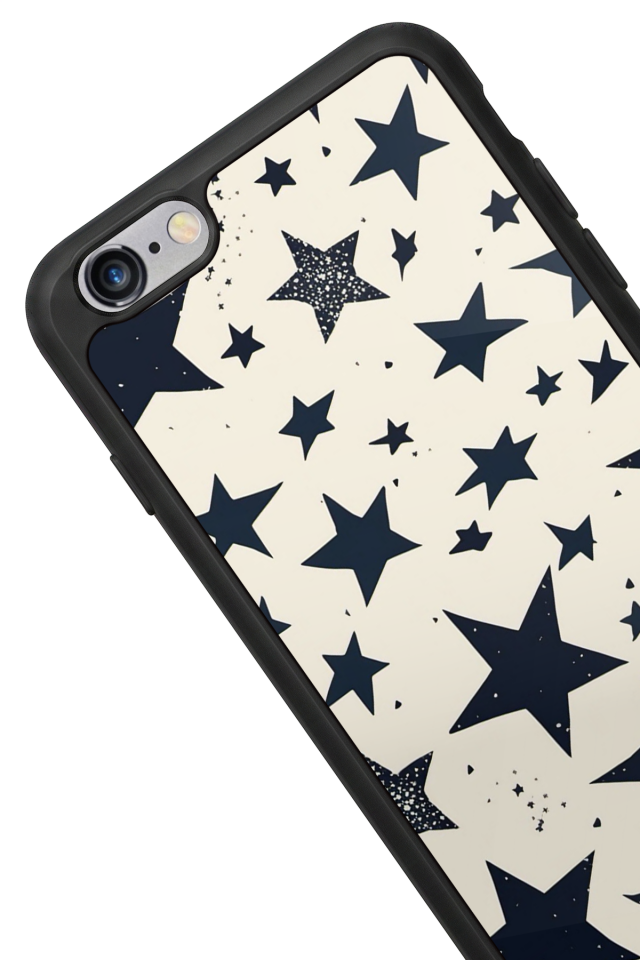 iPhone 6 Plus Uyumlu Retro Yildizlar Tasarımlı Glossy Premium Kılıf