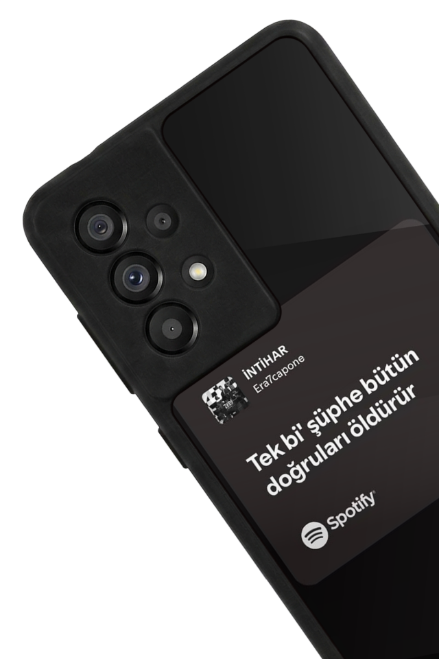 Samsung Galaxy A73 Uyumlu Sarki Sozleri Tasarımlı Glossy Premium Kılıf