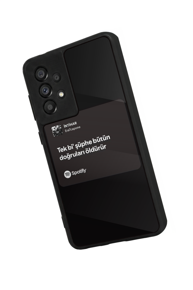 Samsung Galaxy A73 Uyumlu Sarki Sozleri Tasarımlı Glossy Premium Kılıf