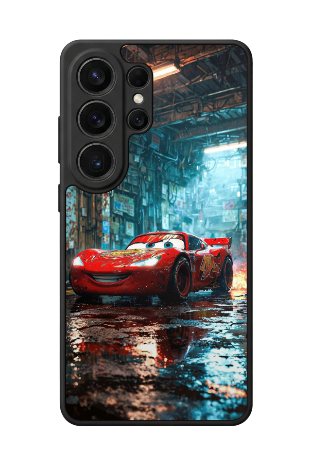 Samsung Galaxy S26 Ultra Uyumlu Şimsek McQueen Tasarımlı Glossy Premium Kılıf