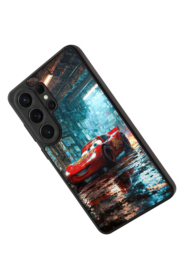 Samsung Galaxy S26 Ultra Uyumlu Şimsek McQueen Tasarımlı Glossy Premium Kılıf