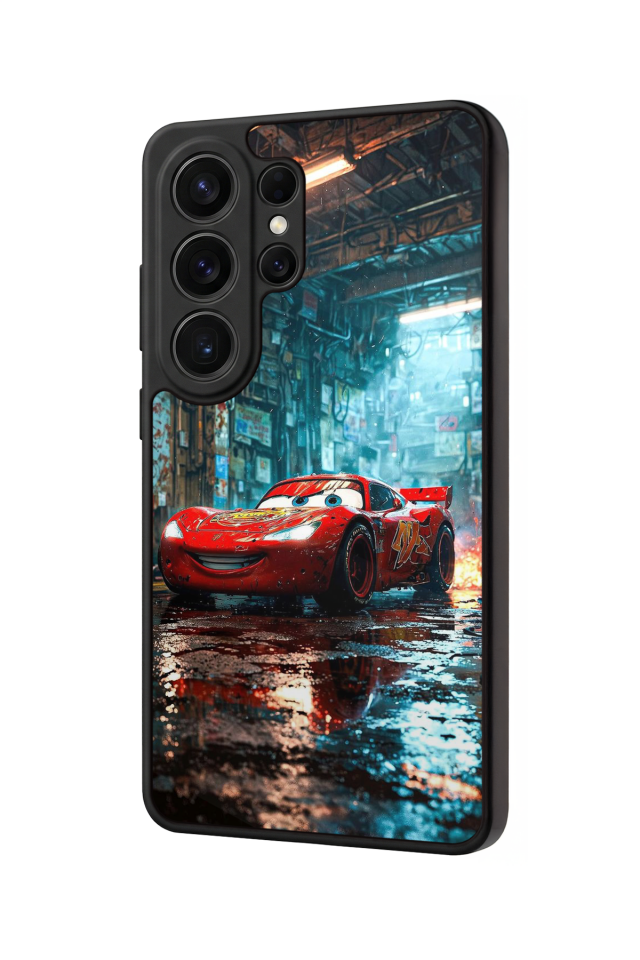 Samsung Galaxy S26 Ultra Uyumlu Şimsek McQueen Tasarımlı Glossy Premium Kılıf