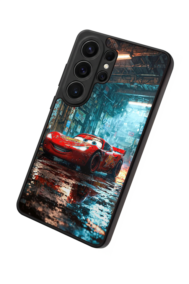 Samsung Galaxy S26 Ultra Uyumlu Şimsek McQueen Tasarımlı Glossy Premium Kılıf