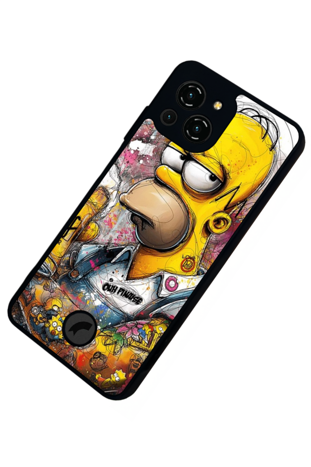 Reeder S23 Pro Max Uyumlu The Simpsons Tasarımlı Glossy Premium Kılıf