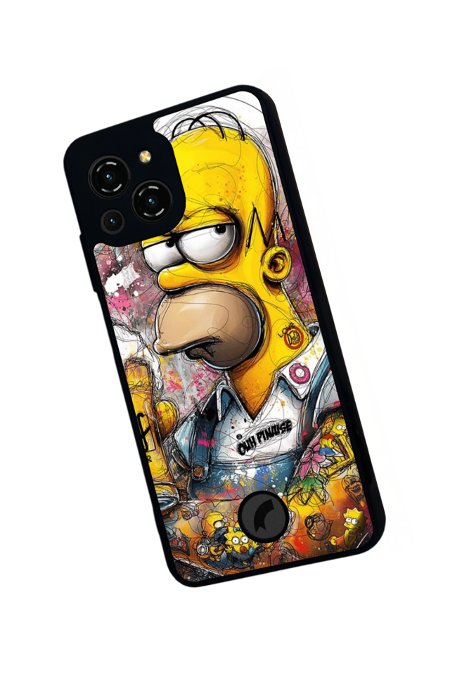 Reeder S23 Pro Max Uyumlu The Simpsons Tasarımlı Glossy Premium Kılıf