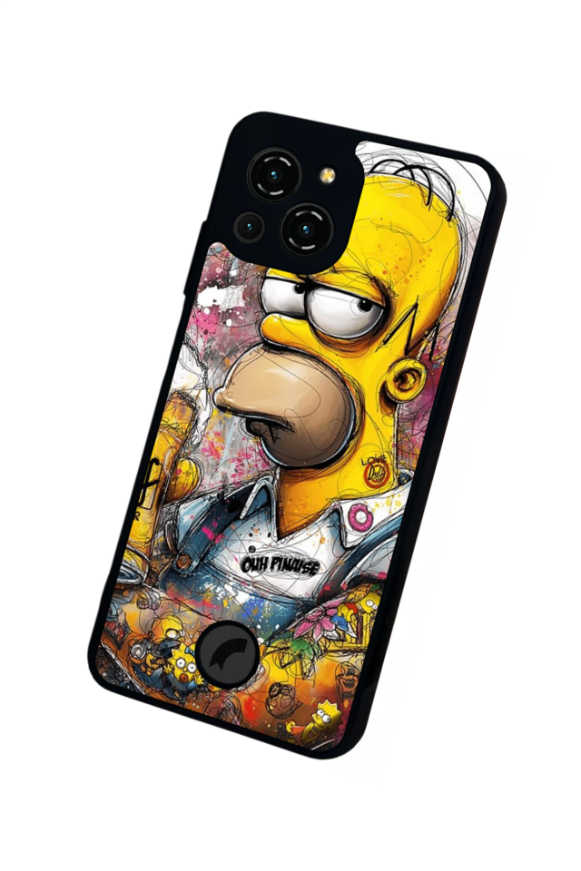 Reeder S23 Pro Max Uyumlu The Simpsons Tasarımlı Glossy Premium Kılıf