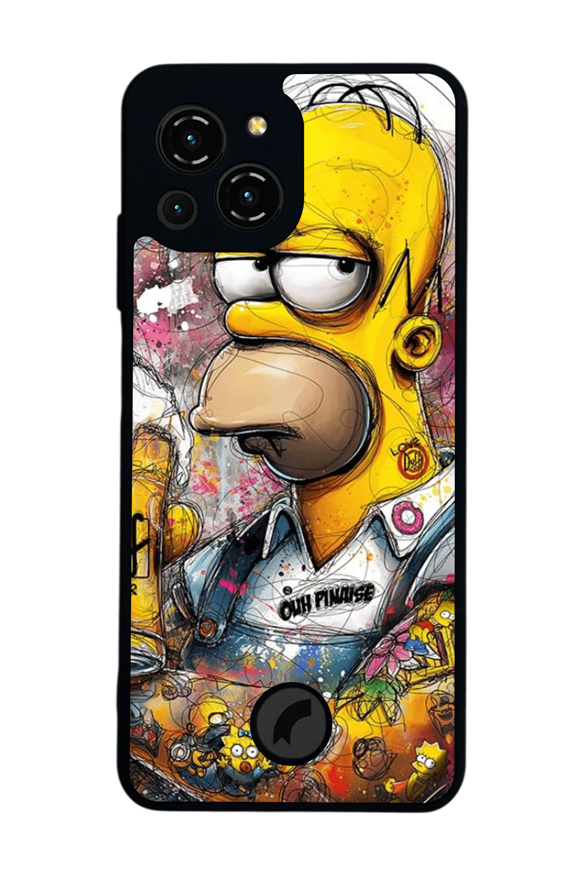 Reeder S23 Pro Max Uyumlu The Simpsons Tasarımlı Glossy Premium Kılıf