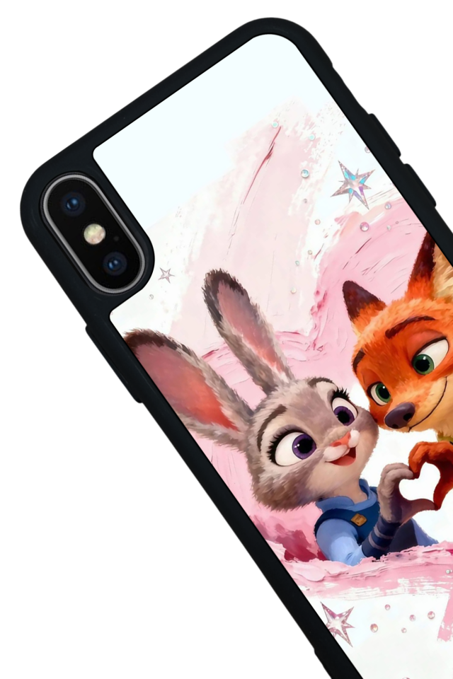 iPhone X/ XS Uyumlu Zootropolis Tasarımlı Glossy Premium Kılıf