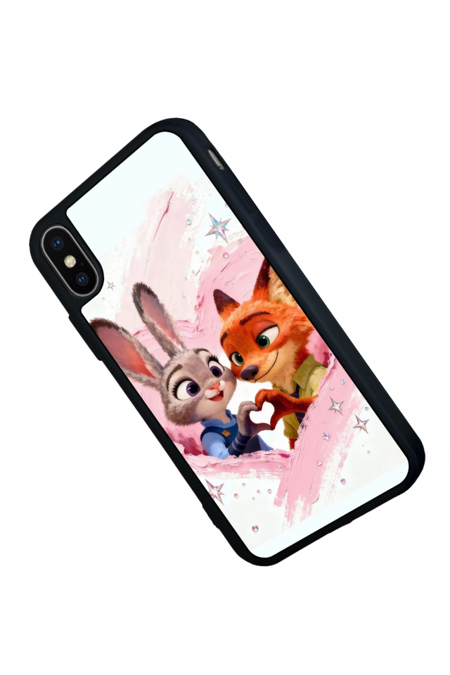 iPhone X/ XS Uyumlu Zootropolis Tasarımlı Glossy Premium Kılıf