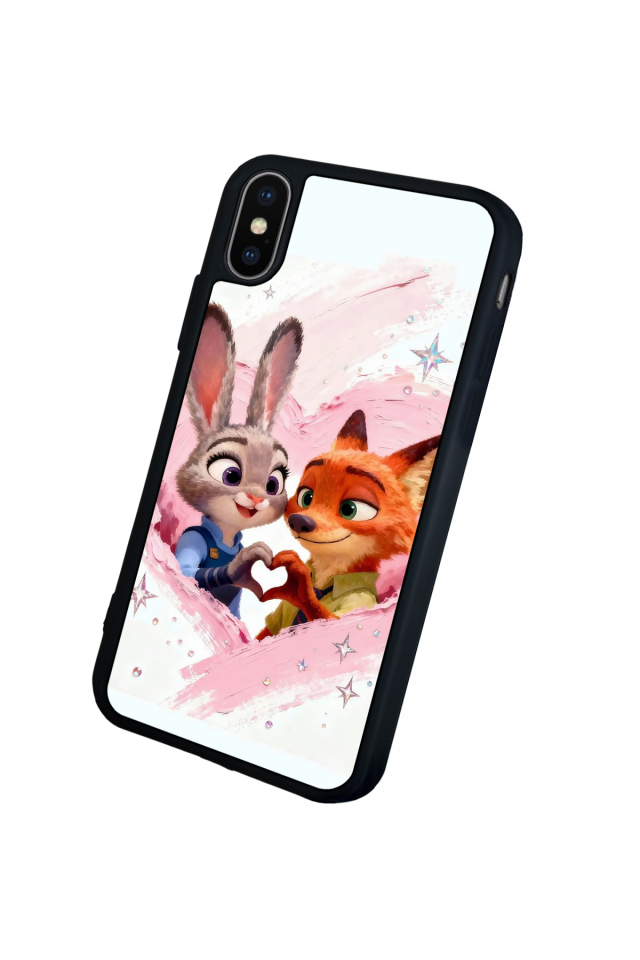 iPhone X/ XS Uyumlu Zootropolis Tasarımlı Glossy Premium Kılıf