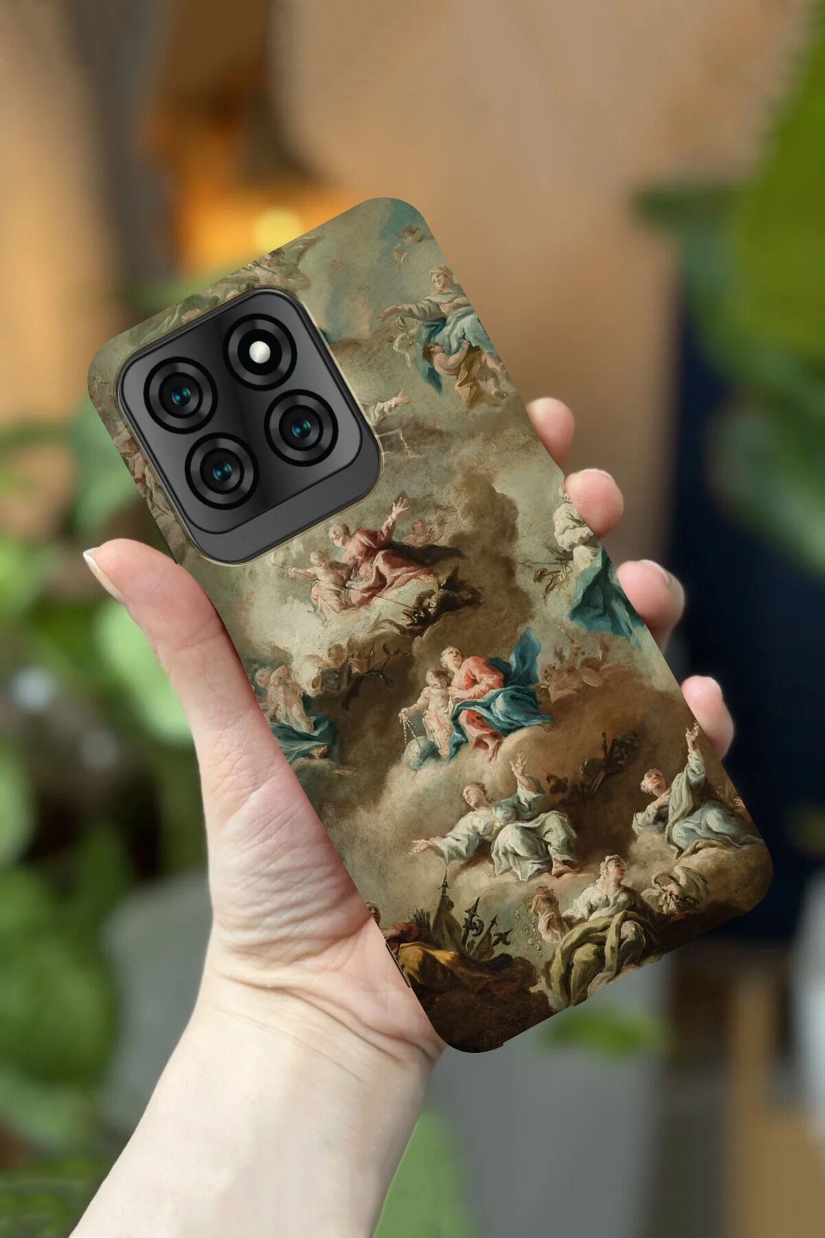 Reeder S71 Uyumlu Kamera Korumalı Heykel Desenli HD Baskılı Silikon Kılıf