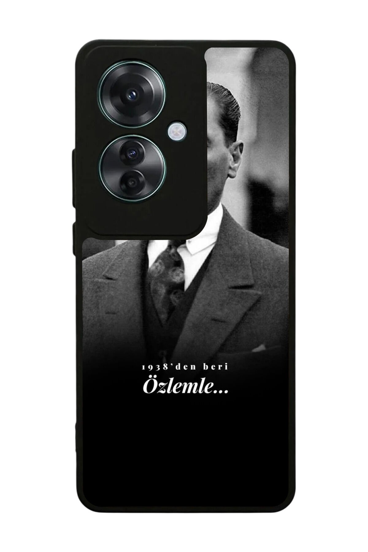 Oppo Reno 11F Uyumlu Mustafa Kemal Ataturk Tasarımlı Glossy Premium Kılıf