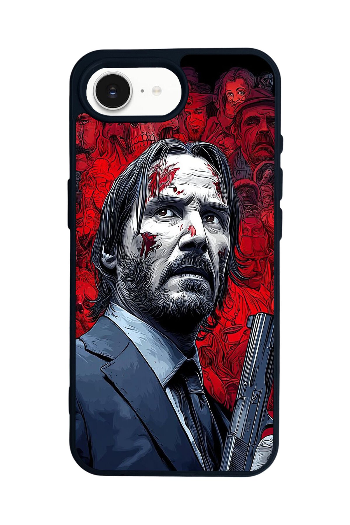 iPhone 16E Uyumlu JohnWick Tasarımlı Glossy Premium Kılıf