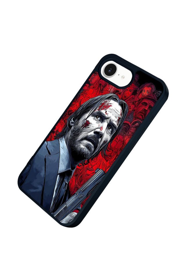 iPhone 16E Uyumlu JohnWick Tasarımlı Glossy Premium Kılıf