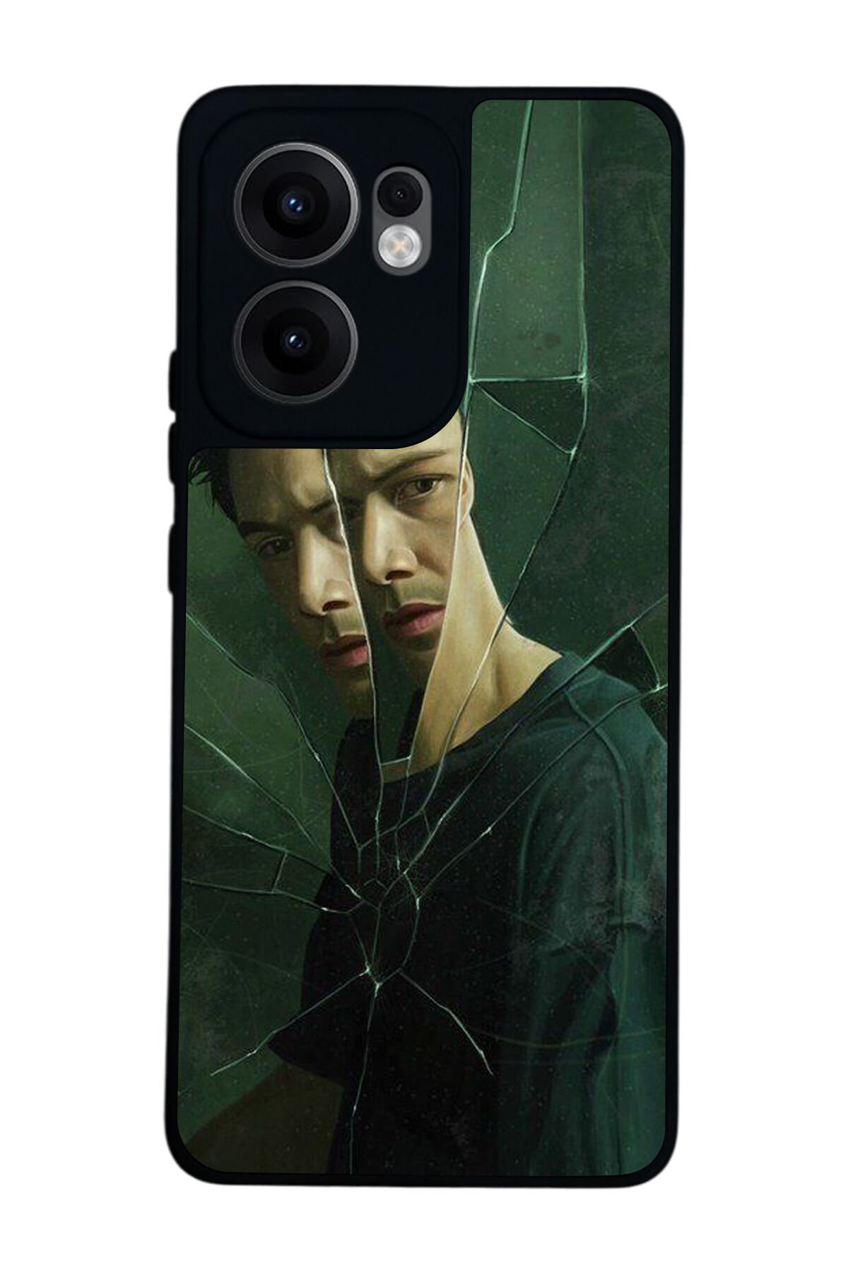 Oppo Reno 13F Uyumlu MatriOppo Oppo Reno 13F Tasarımlı Glossy Premium Kılıf