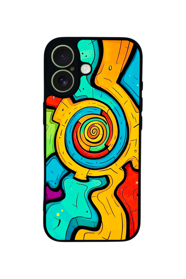 iPhone 17 Uyumlu Abstract Tasarımlı Glossy Premium Kılıf