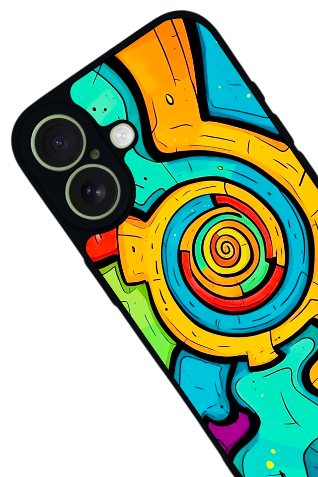 iPhone 17 Uyumlu Abstract Tasarımlı Glossy Premium Kılıf