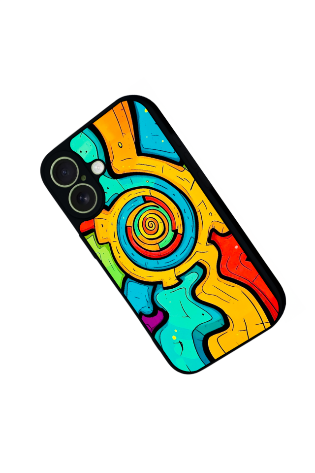iPhone 17 Uyumlu Abstract Tasarımlı Glossy Premium Kılıf