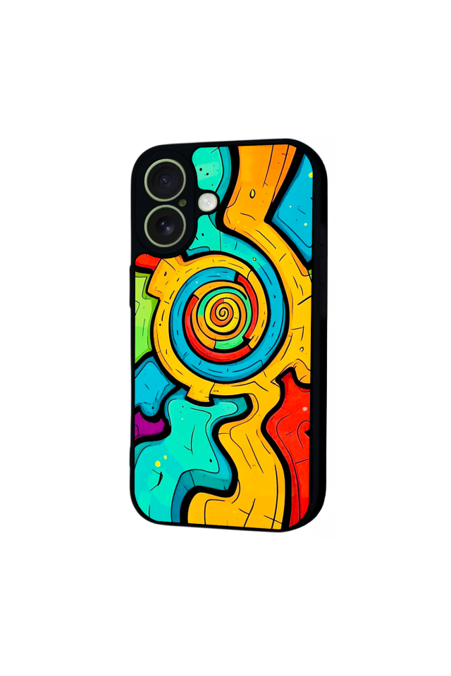 iPhone 17 Uyumlu Abstract Tasarımlı Glossy Premium Kılıf
