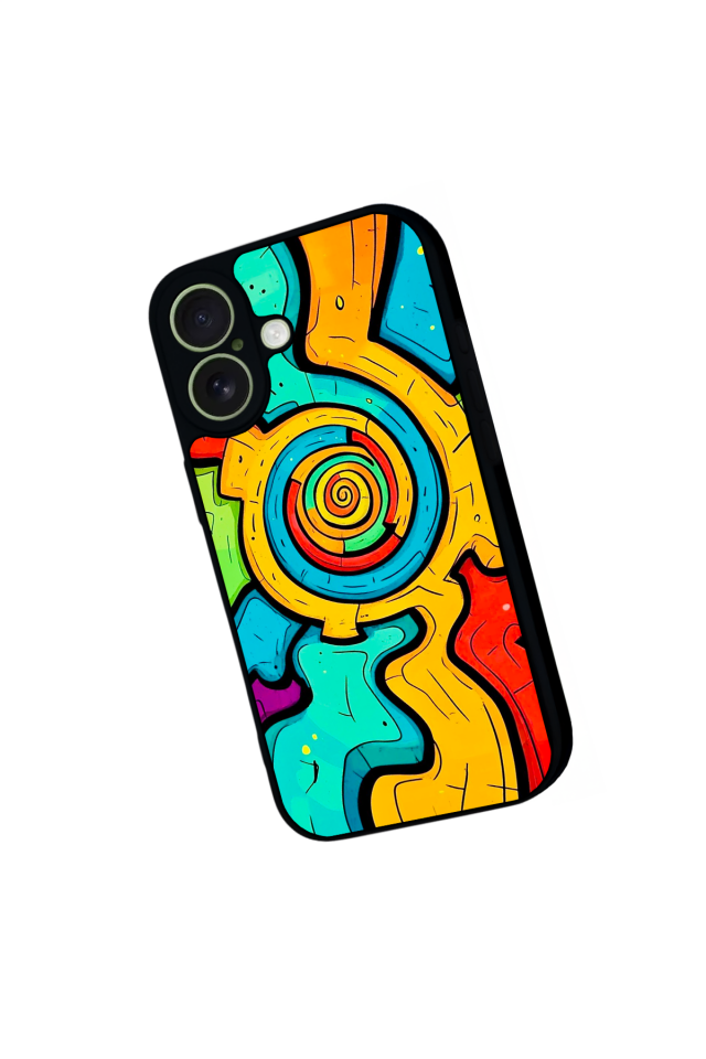 iPhone 17 Uyumlu Abstract Tasarımlı Glossy Premium Kılıf