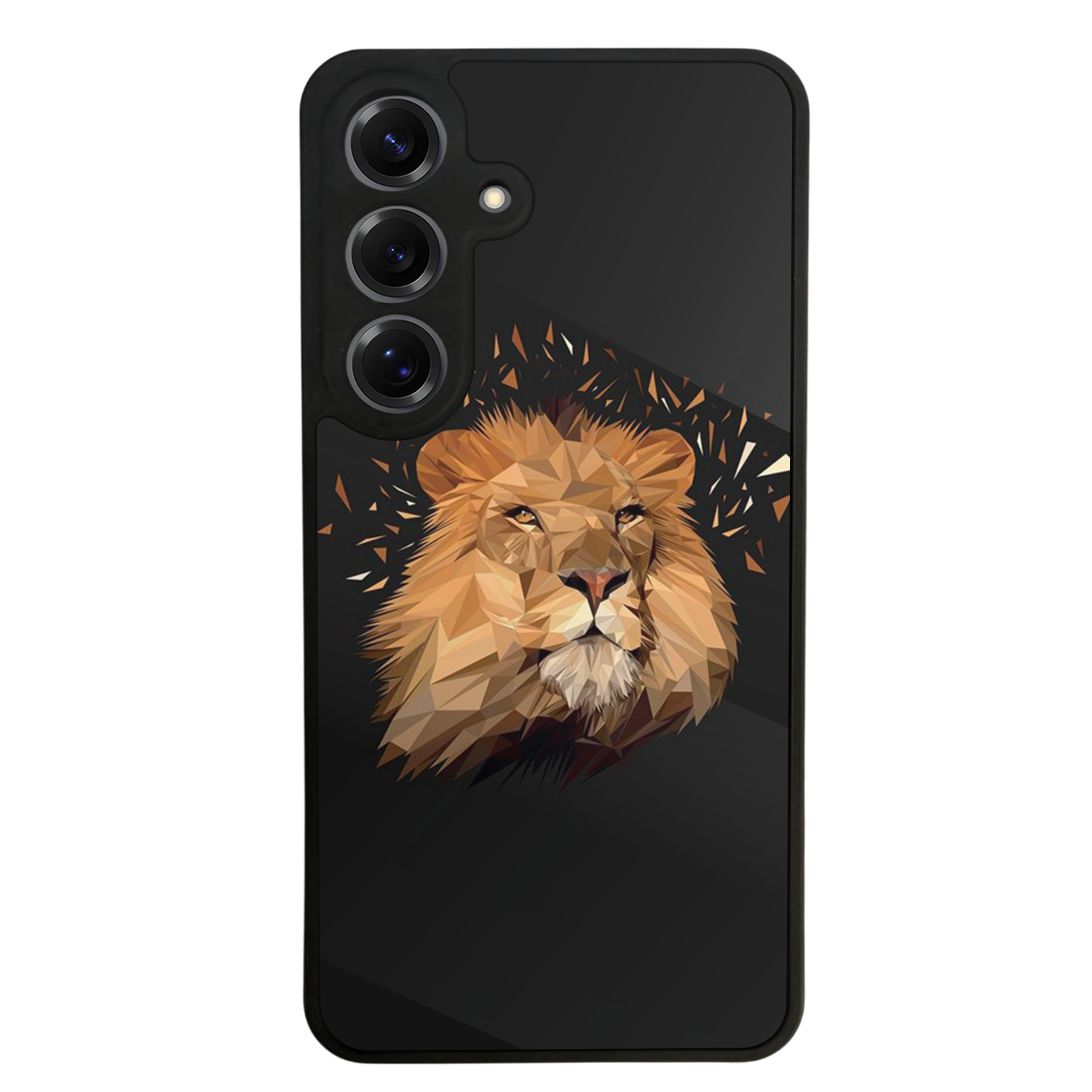 Samsung Galaxy S25 Uyumlu Aslan Tasarımlı Glossy Premium Kılıf