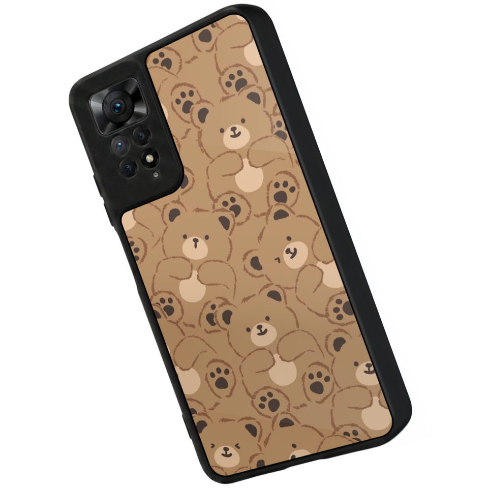 Xiaomi Redmi Note 11 Pro Uyumlu Ayı Tasarımlı Glossy Premium Kılıf