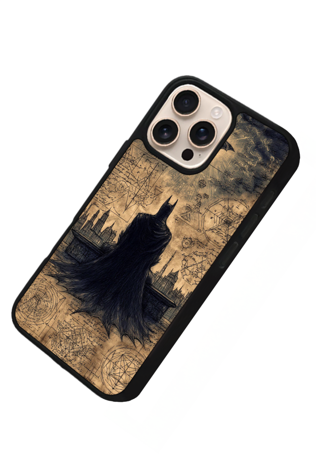 iPhone 16 Pro Uyumlu Batman Tasarımlı Glossy Premium Kılıf
