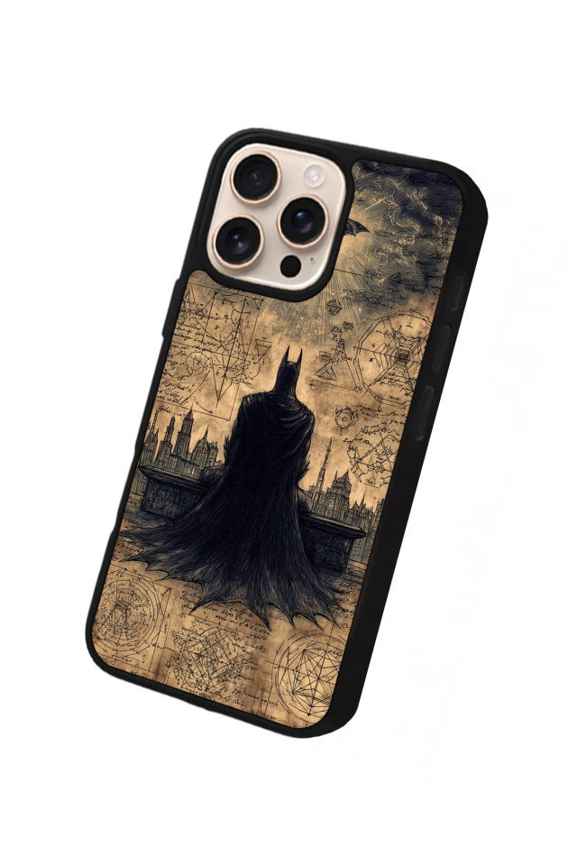 iPhone 16 Pro Uyumlu Batman Tasarımlı Glossy Premium Kılıf