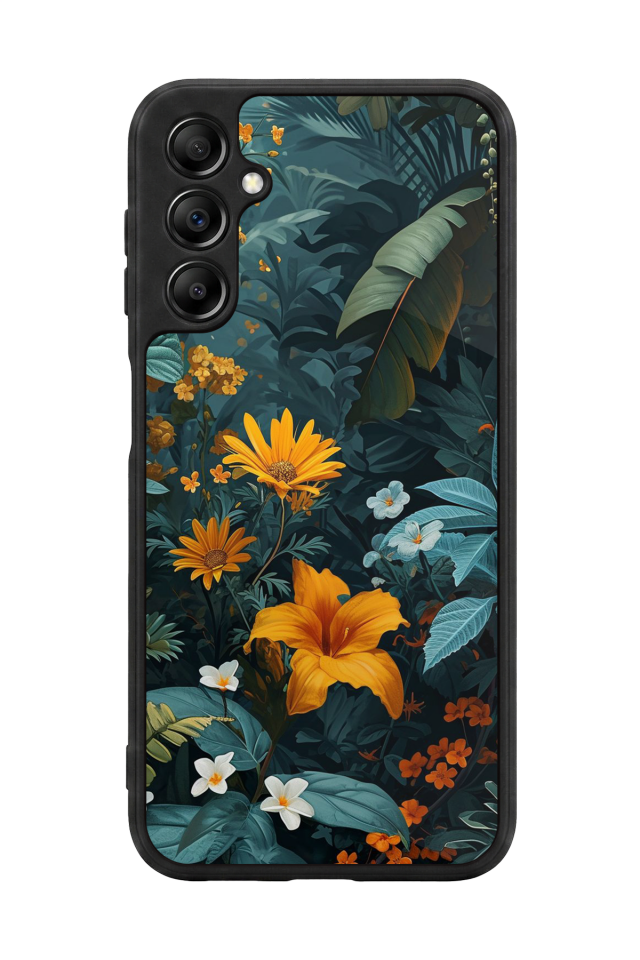 Samsung Galaxy A14 Uyumlu Botanik Tasarımlı Glossy Premium Kılıf