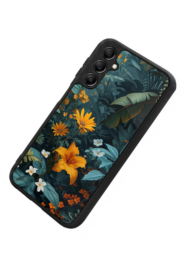 Samsung Galaxy A14 Uyumlu Botanik Tasarımlı Glossy Premium Kılıf