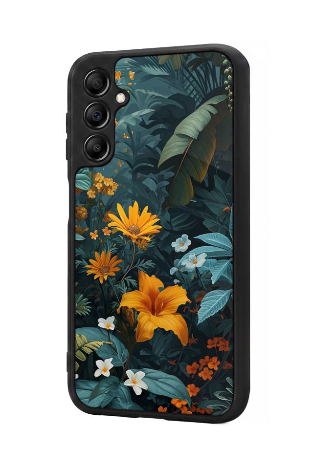 Samsung Galaxy A14 Uyumlu Botanik Tasarımlı Glossy Premium Kılıf