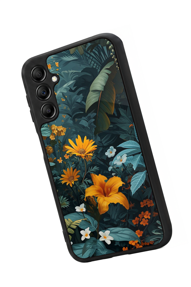 Samsung Galaxy A14 Uyumlu Botanik Tasarımlı Glossy Premium Kılıf