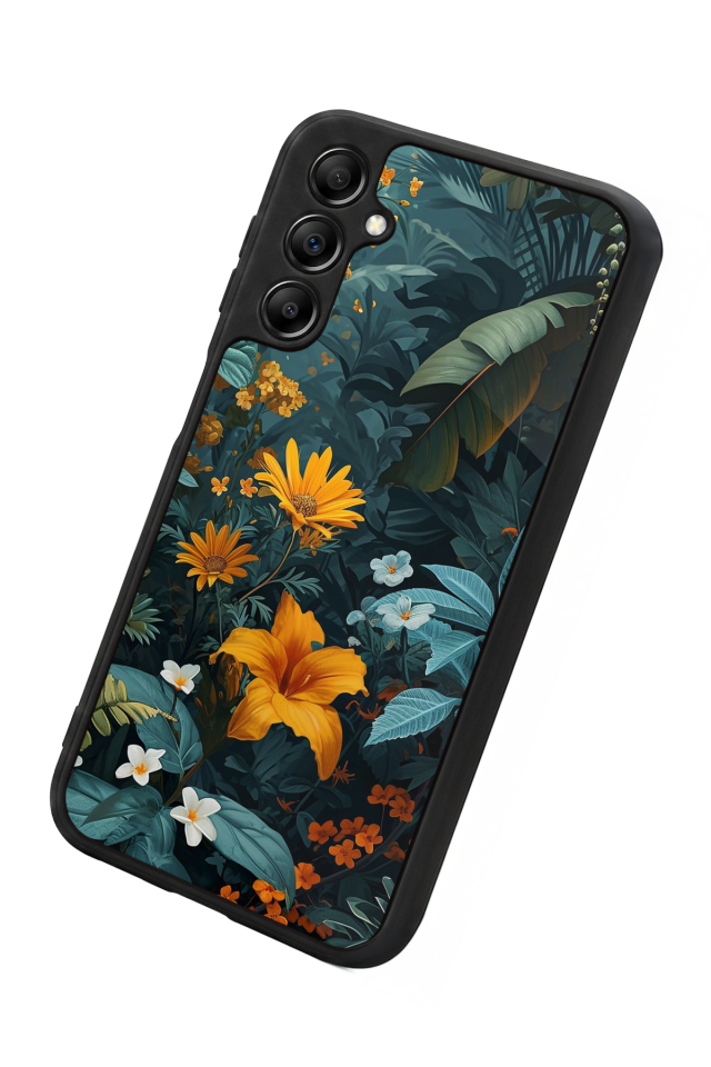 Samsung Galaxy A14 Uyumlu Botanik Tasarımlı Glossy Premium Kılıf
