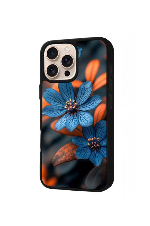 iPhone 16 Pro Max Uyumlu Cicek Tasarımlı Glossy Premium Kılıf
