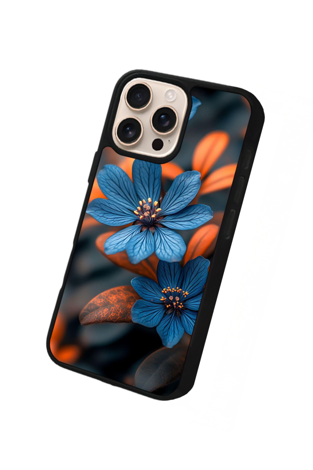 iPhone 16 Pro Max Uyumlu Cicek Tasarımlı Glossy Premium Kılıf