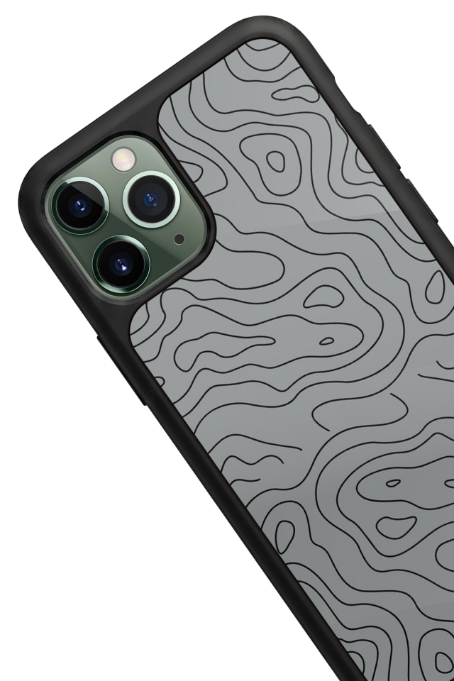 iPhone 11 Pro Uyumlu Çizgi Sanatı Tasarımlı Glossy Premium Kılıf