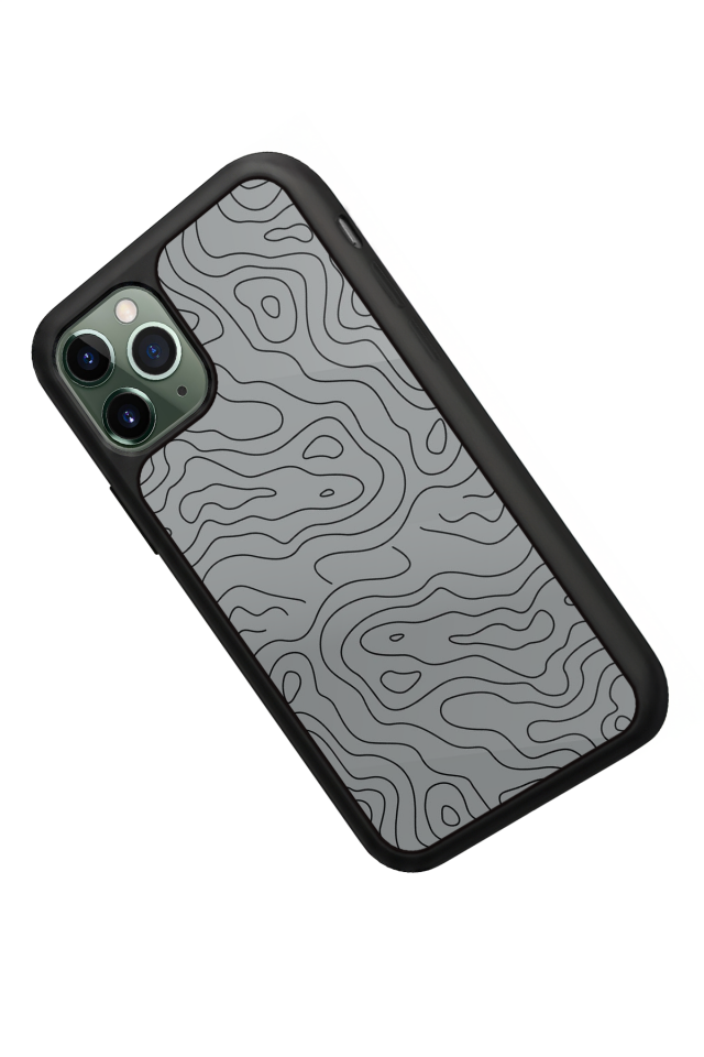 iPhone 11 Pro Uyumlu Çizgi Sanatı Tasarımlı Glossy Premium Kılıf