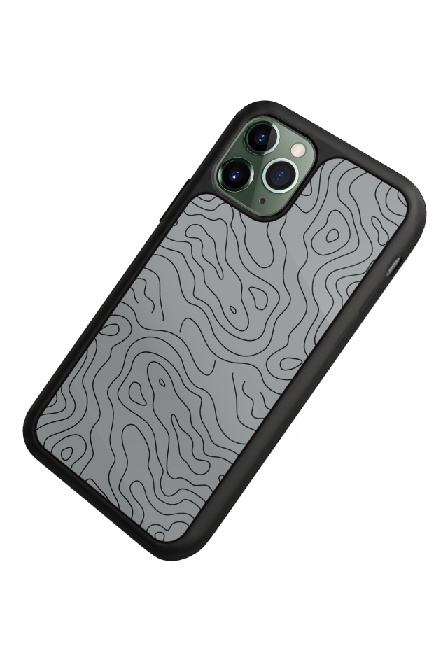 iPhone 11 Pro Uyumlu Çizgi Sanatı Tasarımlı Glossy Premium Kılıf