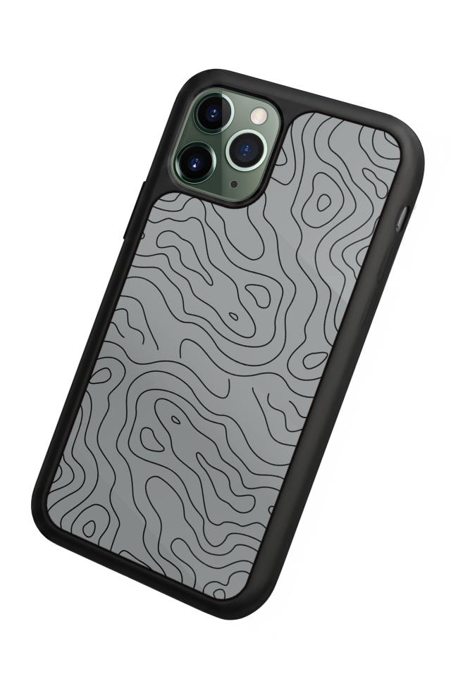 iPhone 11 Pro Uyumlu Çizgi Sanatı Tasarımlı Glossy Premium Kılıf