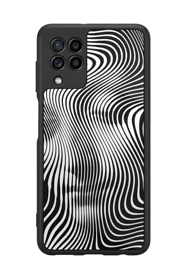 Samsung Galaxy M22 Uyumlu Çizgi Sanatı Tasarımlı Glossy Premium Kılıf