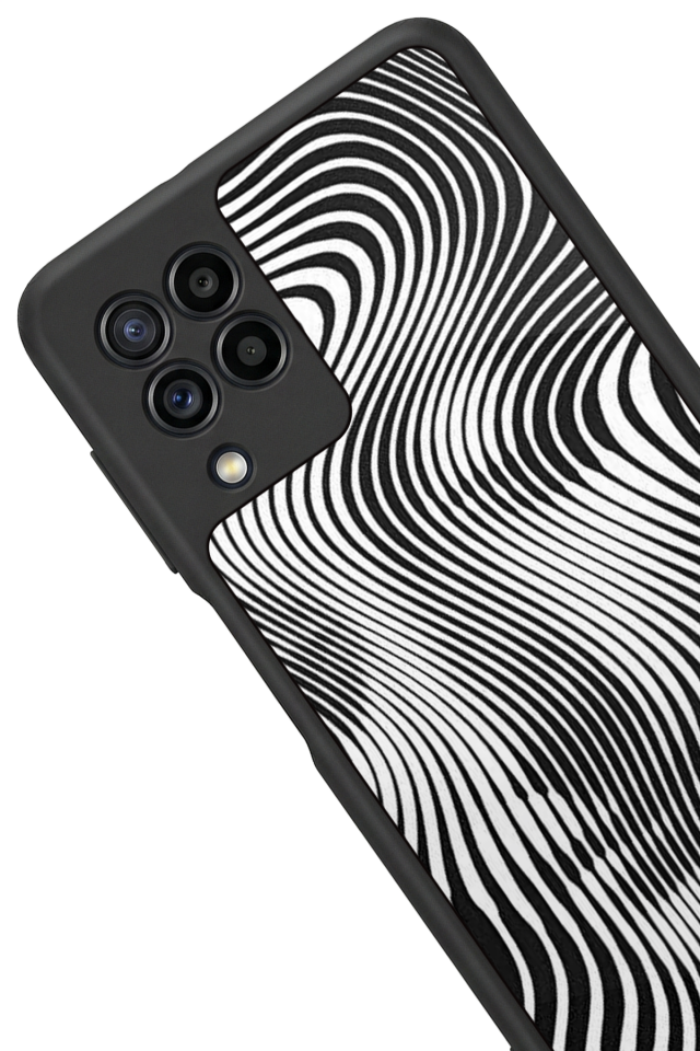 Samsung Galaxy M22 Uyumlu Çizgi Sanatı Tasarımlı Glossy Premium Kılıf