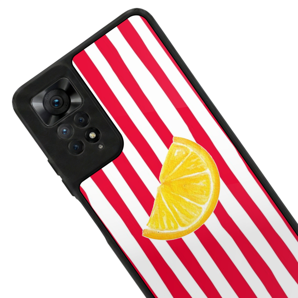 Xiaomi Redmi Note 12 Pro Uyumlu Limon Tasarımlı Glossy Premium Kılıf