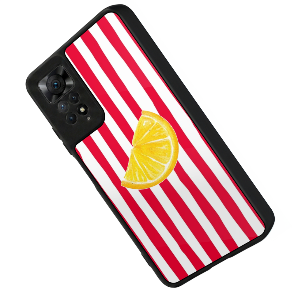 Xiaomi Redmi Note 12 Pro Uyumlu Limon Tasarımlı Glossy Premium Kılıf