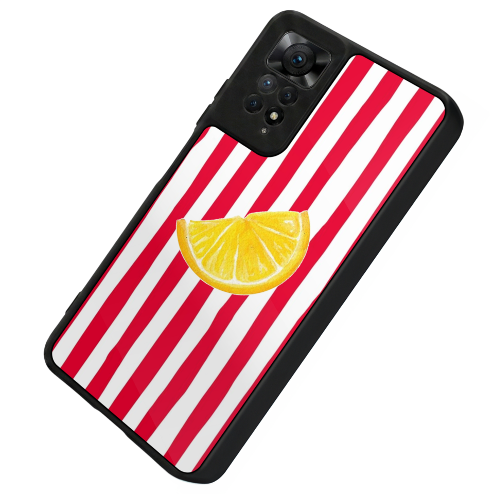 Xiaomi Redmi Note 12 Pro Uyumlu Limon Tasarımlı Glossy Premium Kılıf